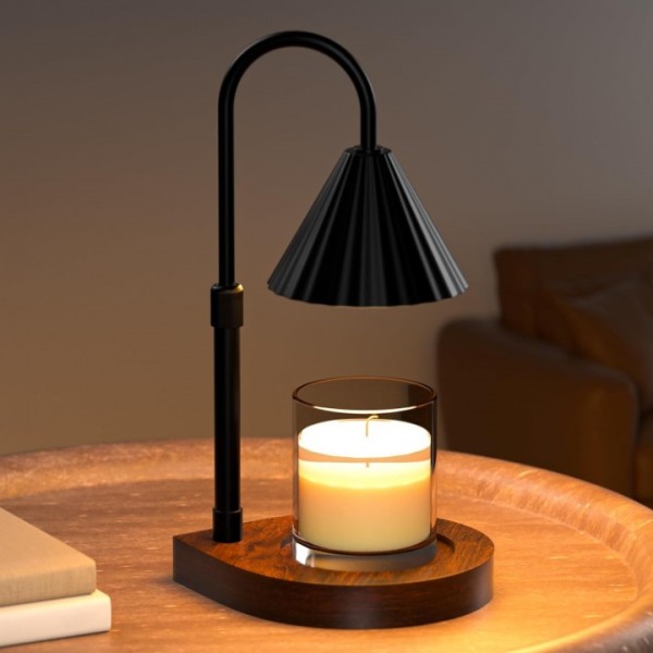 Candle Warmer Lamp: Dimmable Electric Candle Warmer with Timer and 2 Bulbs, Height Adjustable Candle Lamp Compatible with Small Large Candle, Aromatic Candle Holder for Home Decor, Gift for Mom